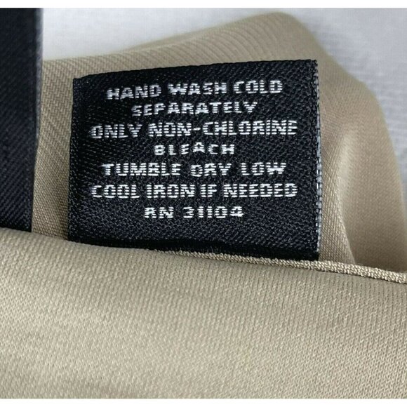 New Directions Women Beige Long Sleeve Blouse PL Polyester/Spandex - Picture 6 of 6